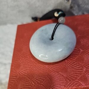Burmese Jadeite Jade Donut Pendant